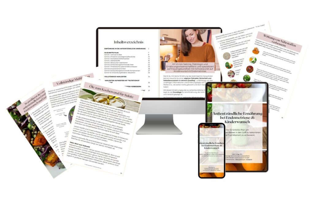 Mock-up von Online-Guide Antientzündliche Ernährung