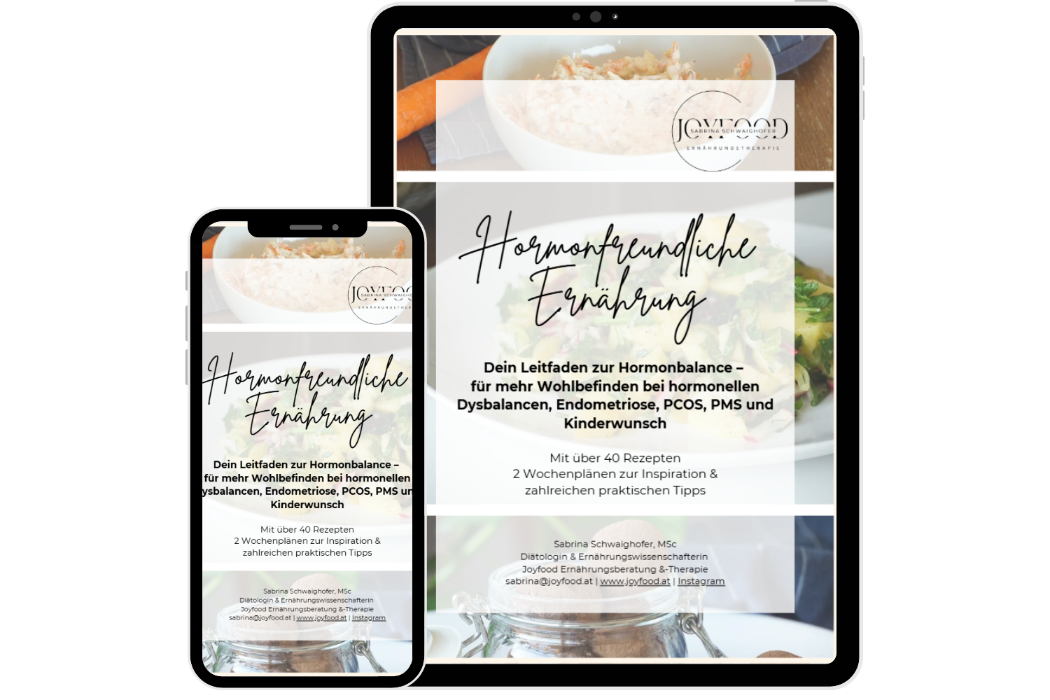 Mockup E-Book Hormonfreundliche Ernährung E-Book Hormonfreundliche Ernährung